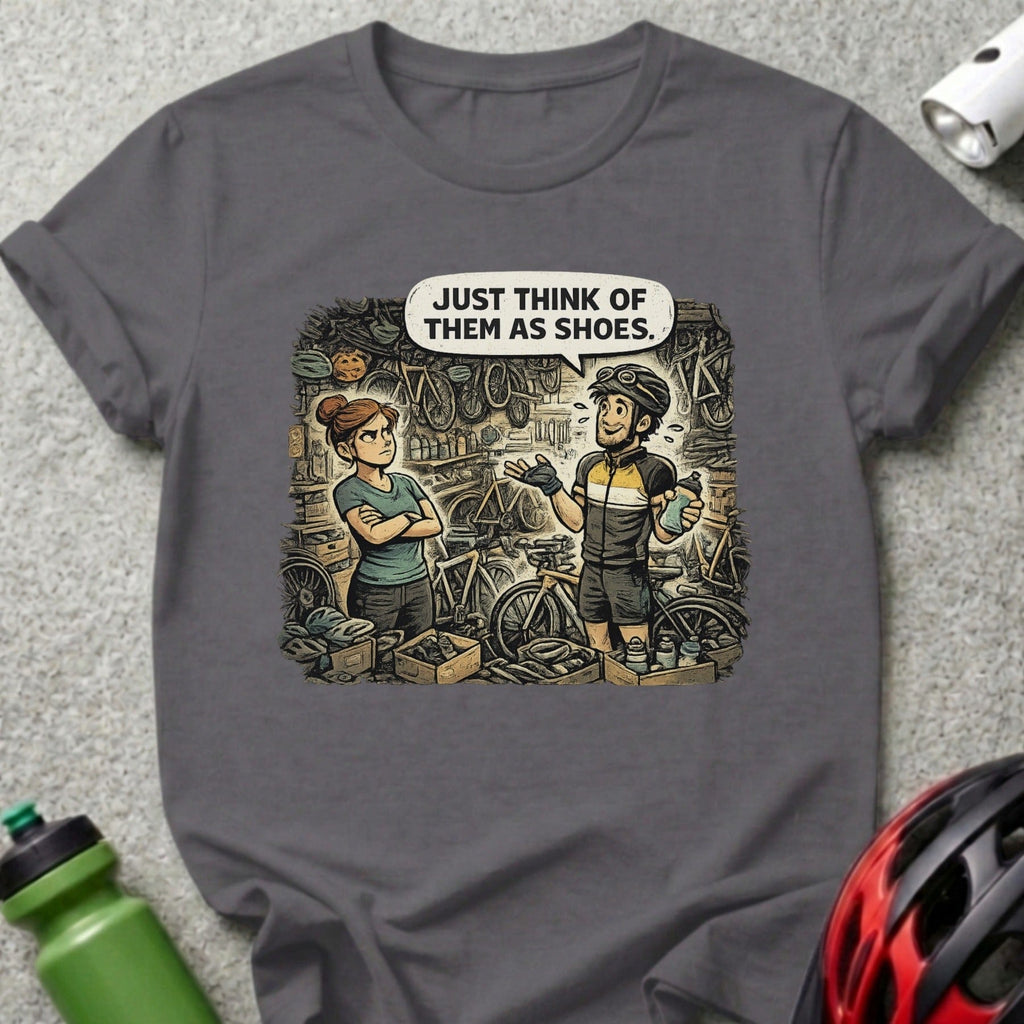 Funny Just Think of Them as Shoes Bicycle Shirt