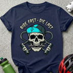 Ride Fast Die Last Skull Graphic T-Shirt