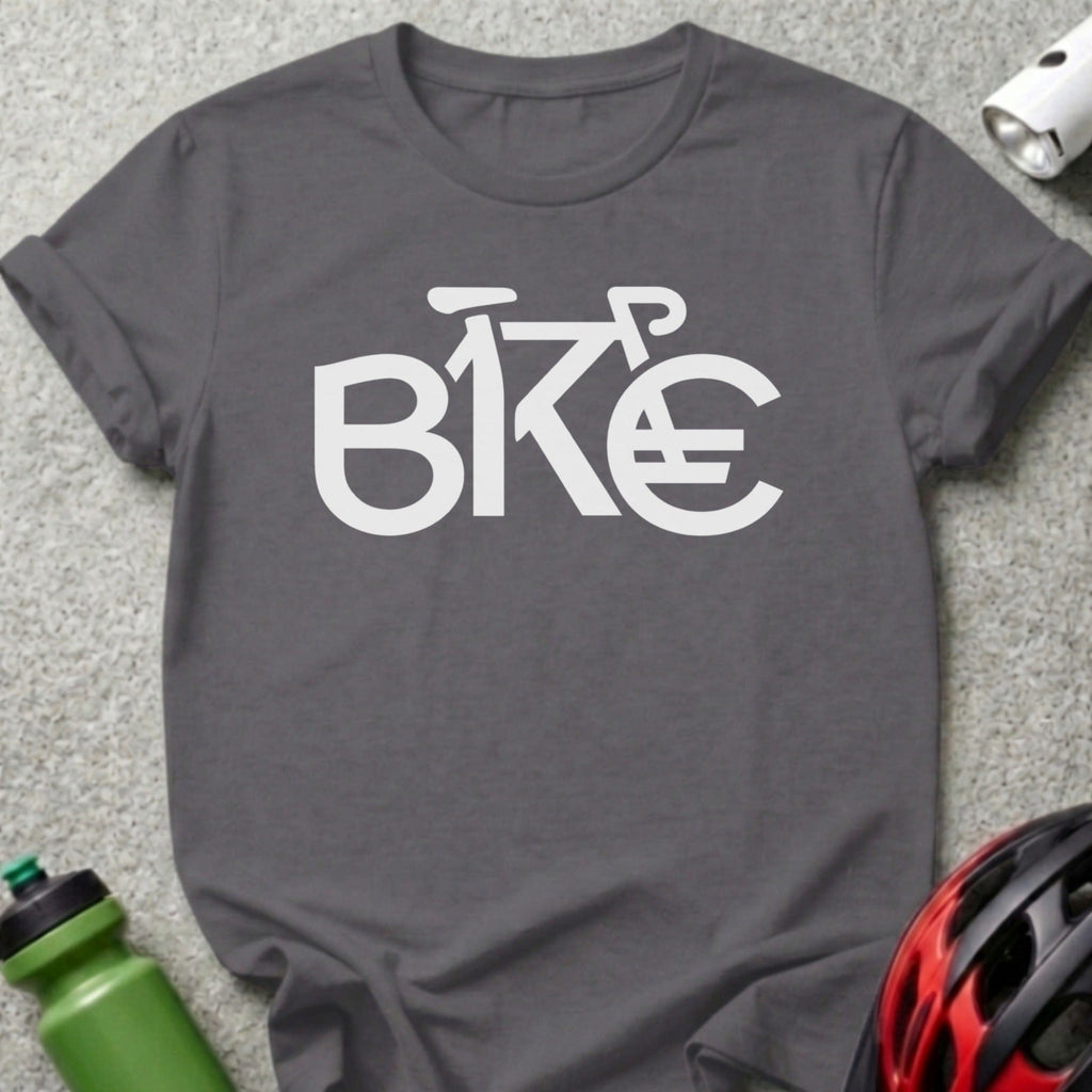 Stylish Graphic BIKE Print Tee Biking Enthusiast Shirt
