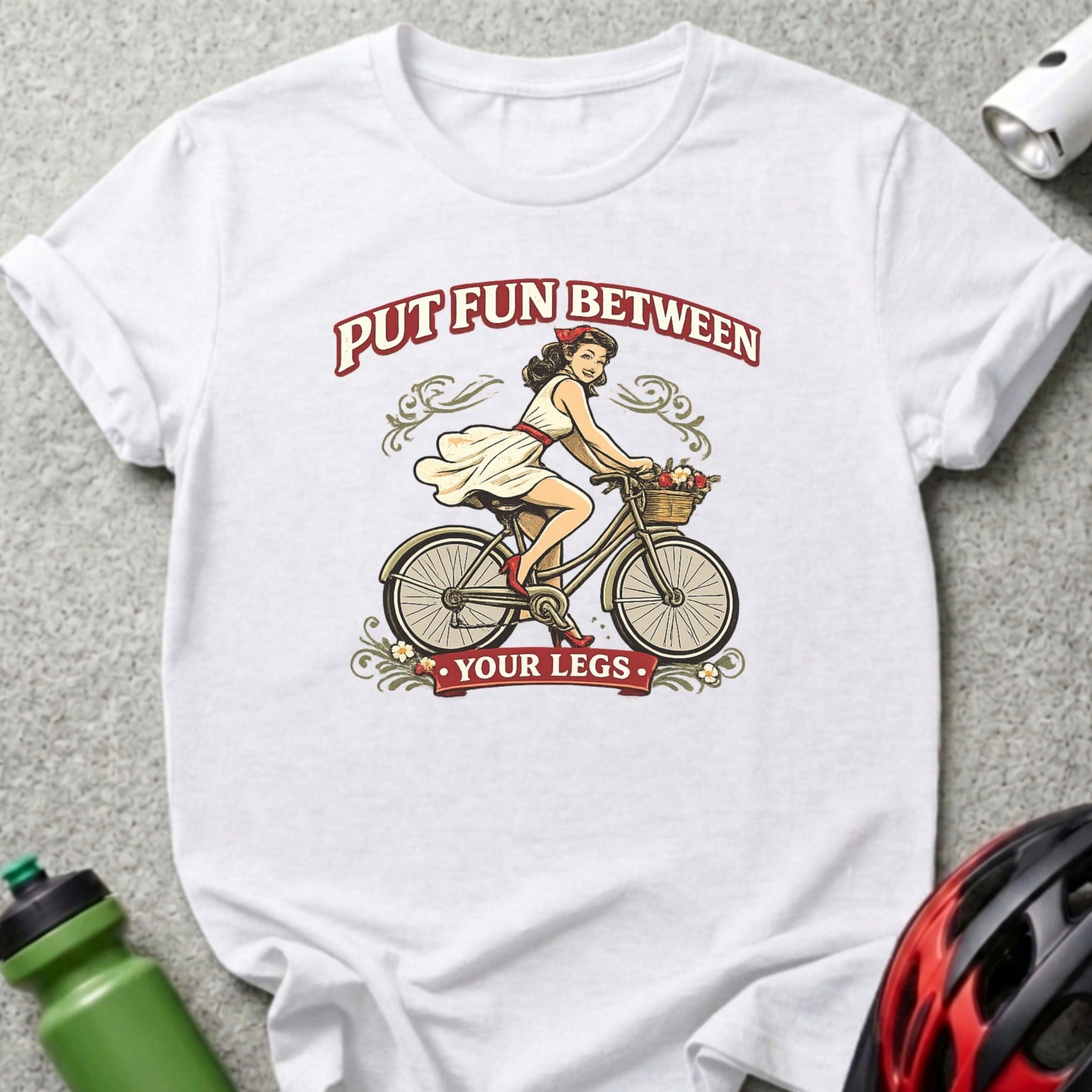 Put Fun Between Your Legs Bicycle Ride T-Shirt