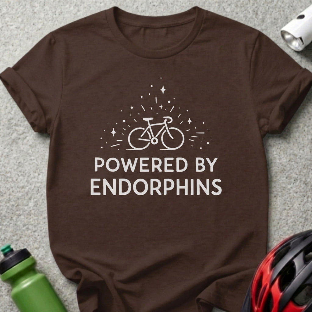 Powered By Endorphins Bicycle T-Shirt