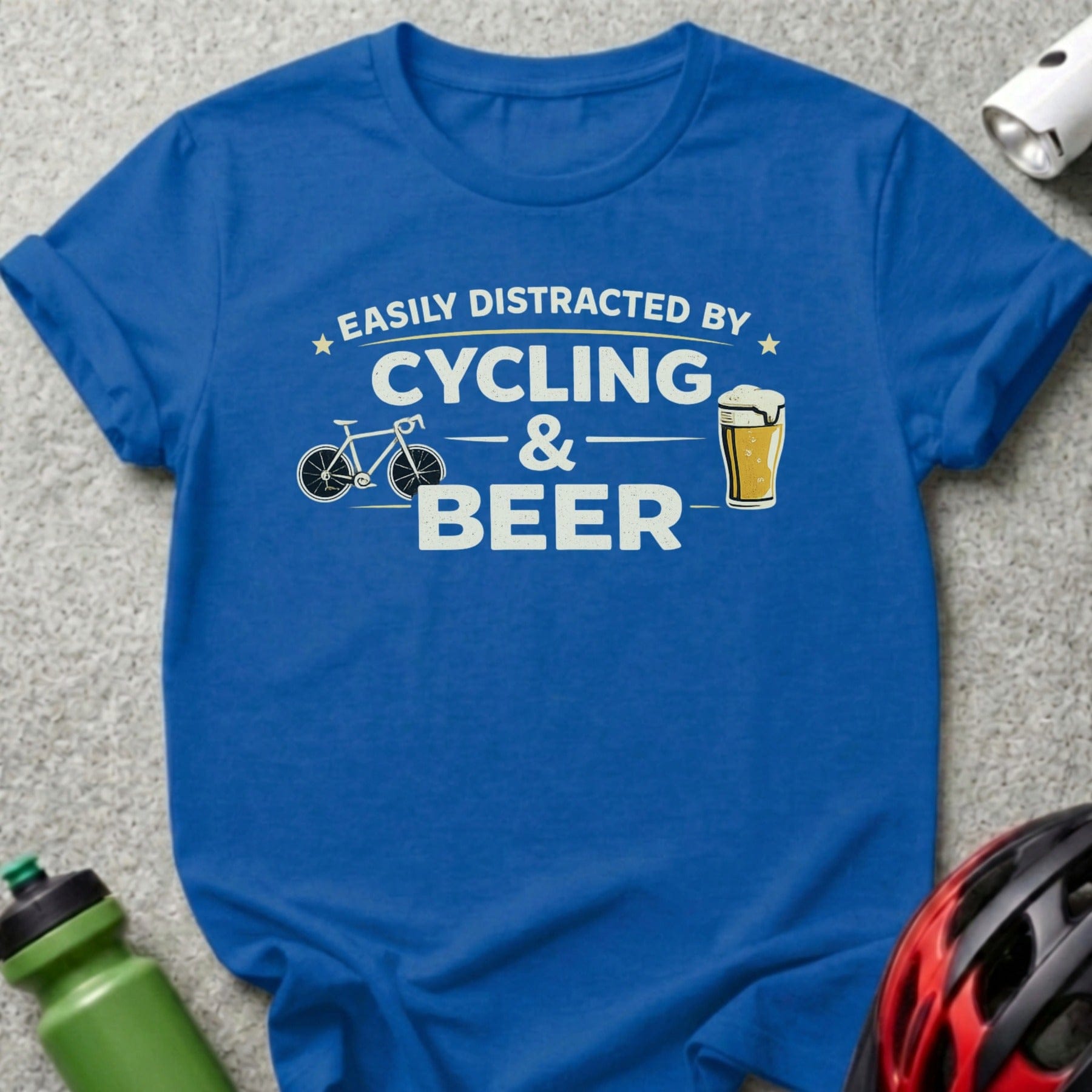 Easily Distracted By Cycling & Beer T-shirt