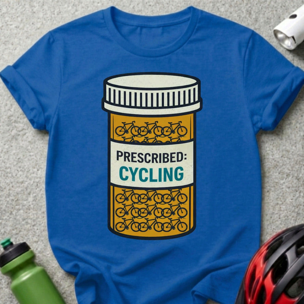 'Prescribed Cycling Graphic Tee Perfect for Bike Enthusiasts'