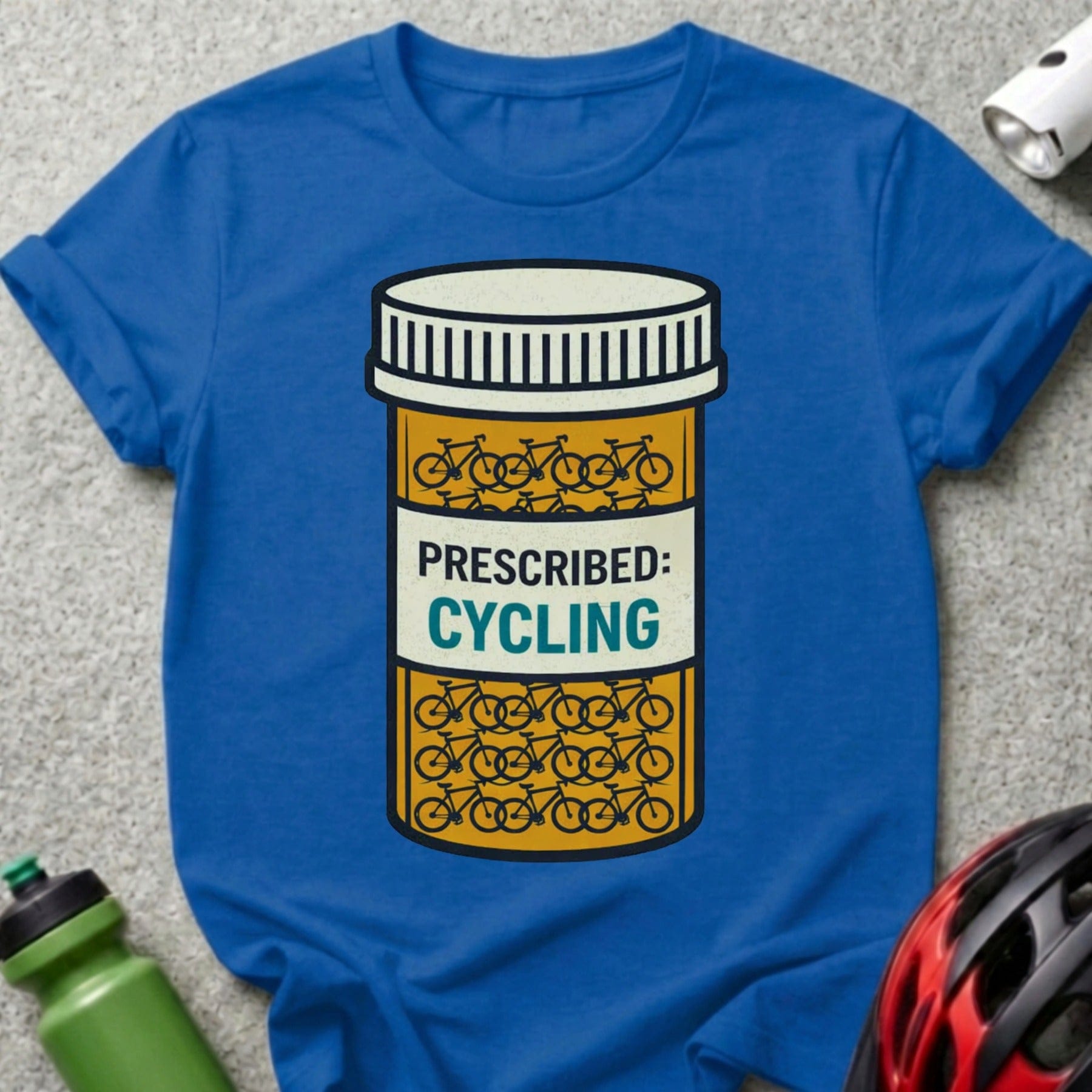 'Prescribed Cycling Graphic Tee Perfect for Bike Enthusiasts'