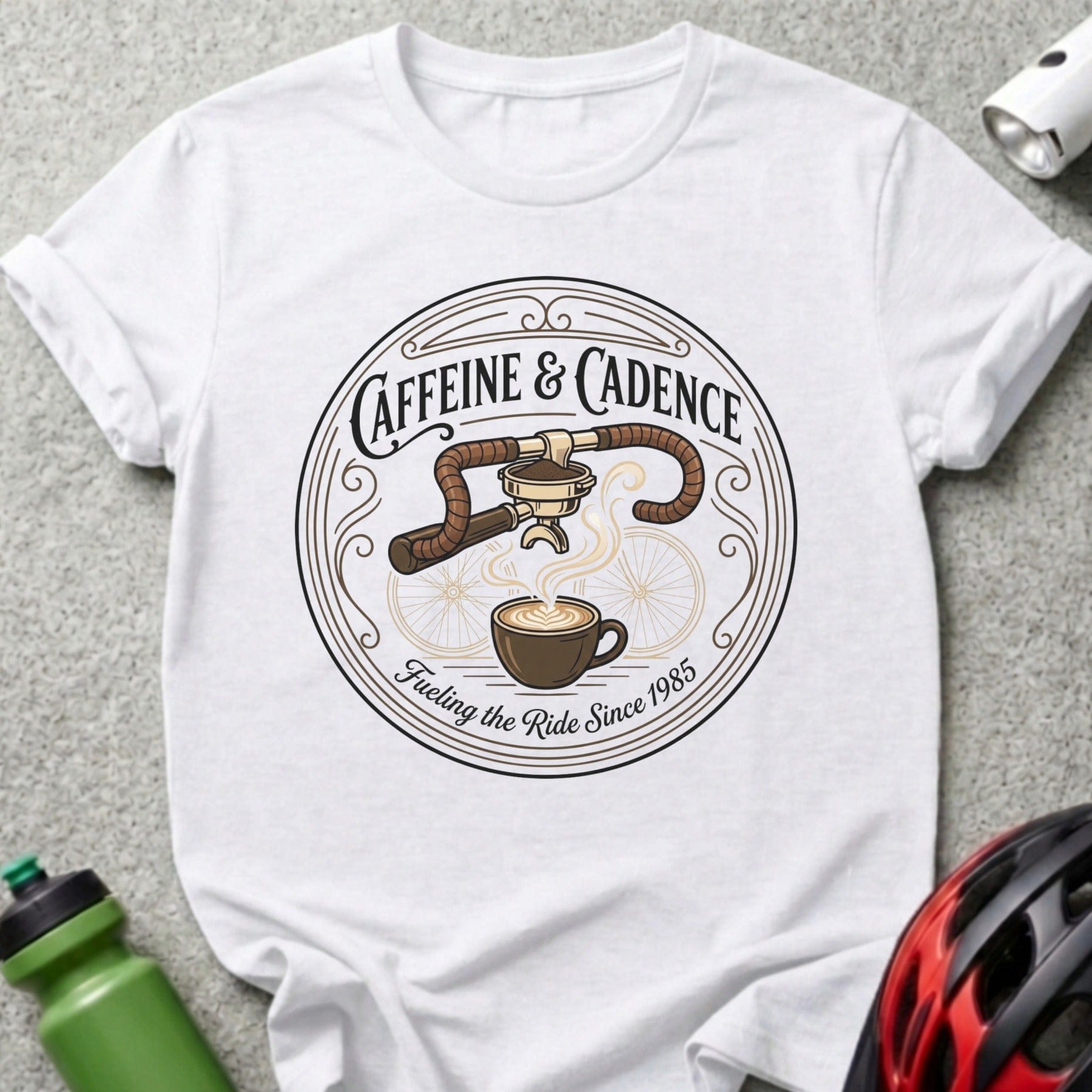 Caffeine and Cadence Fueling the Ride Since 1985 shirt