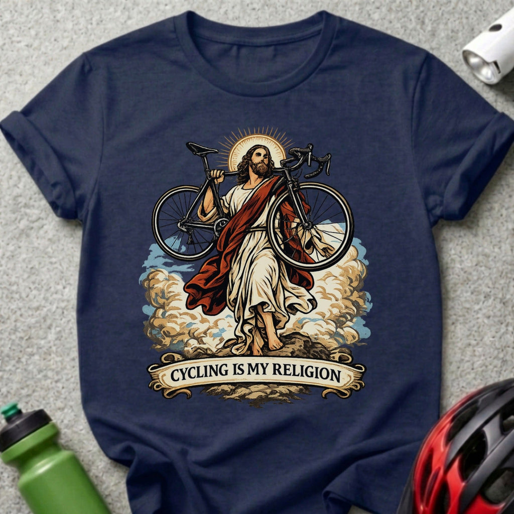 Cycling Is My Religion Graphic Print T-Shirt