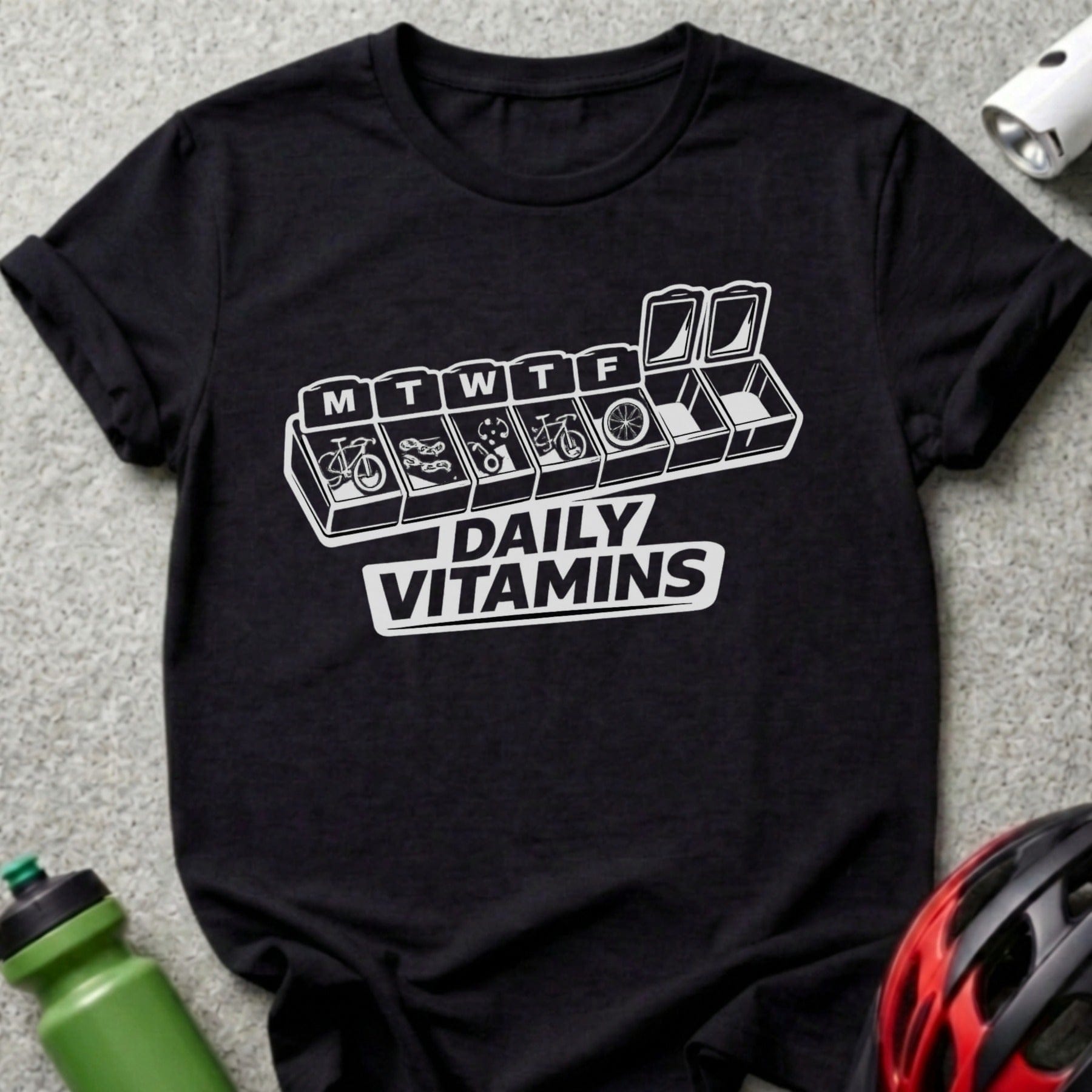 Daily Vitamins Weekly Cycling Activities T-Shirt