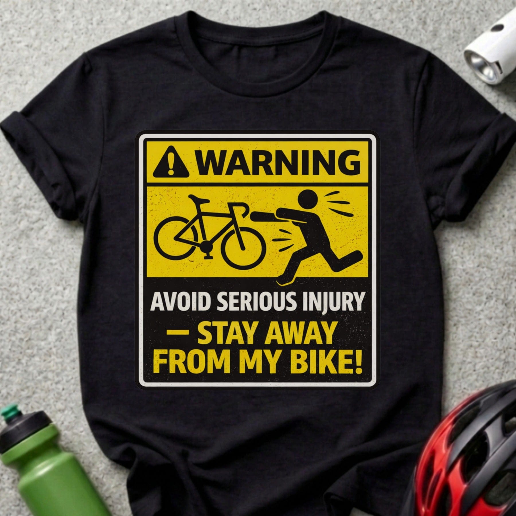 Warning Stay Away From My Bike Unisex Graphic T-Shirt