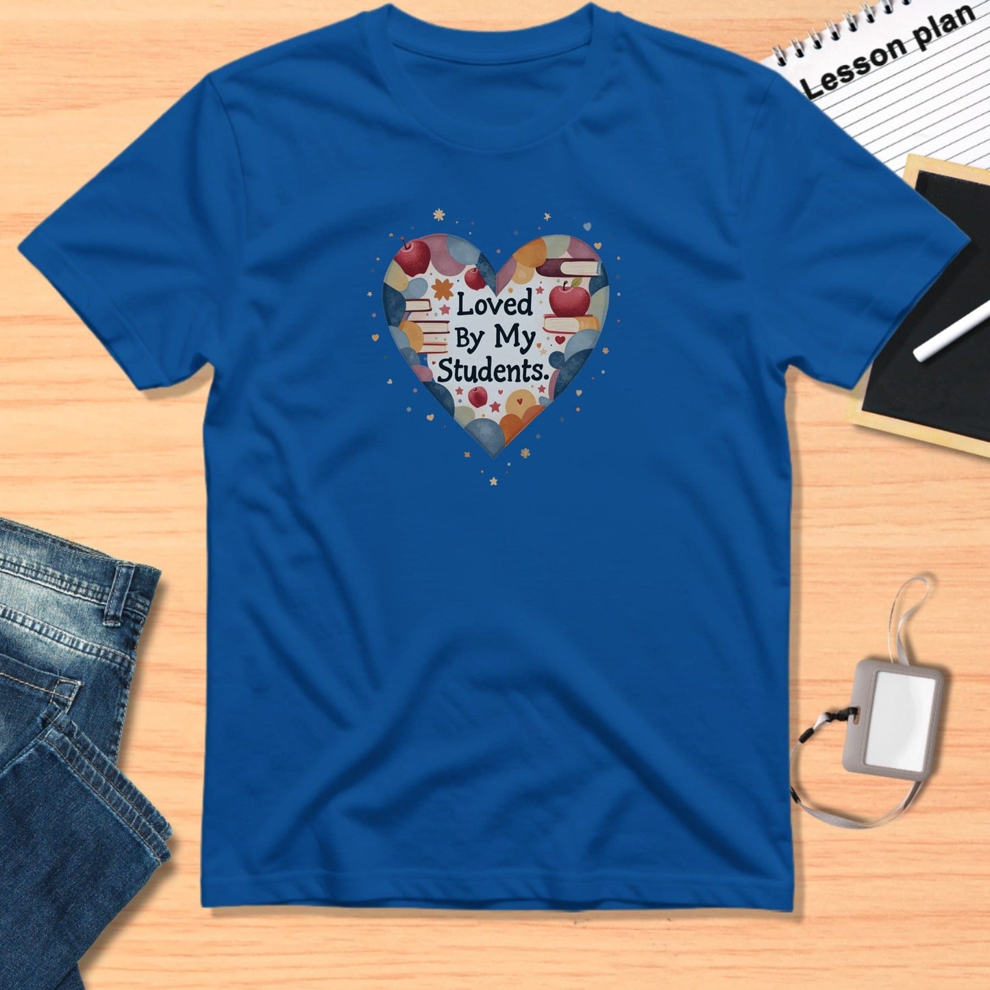 Loved By My Students Heart Design T-shirt