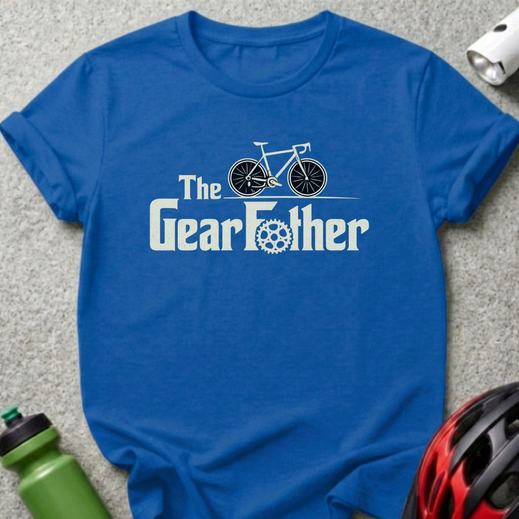 The Gear Father T-Shirt with Bicycle Graphic Design