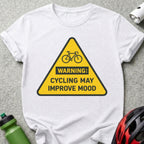 Warning Cycling May Improve Mood Graphic T-Shirt