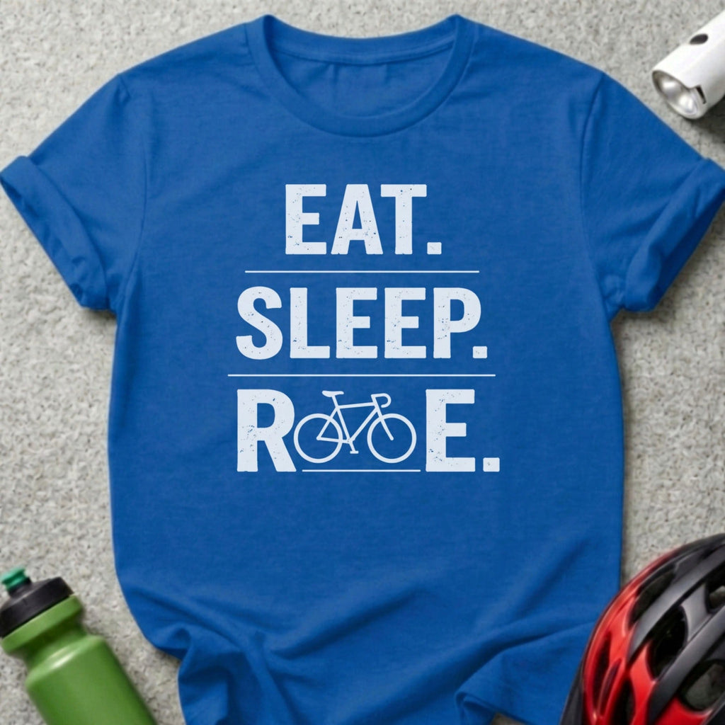 Eat Sleep Ride Bicycle Graphic T-Shirt