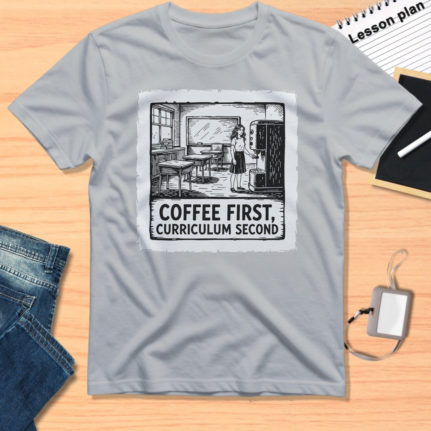Coffee First Curriculum Second Educational Shirt