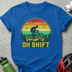 Oh Shift Retro Cycling Biking Graphic T-Shirt