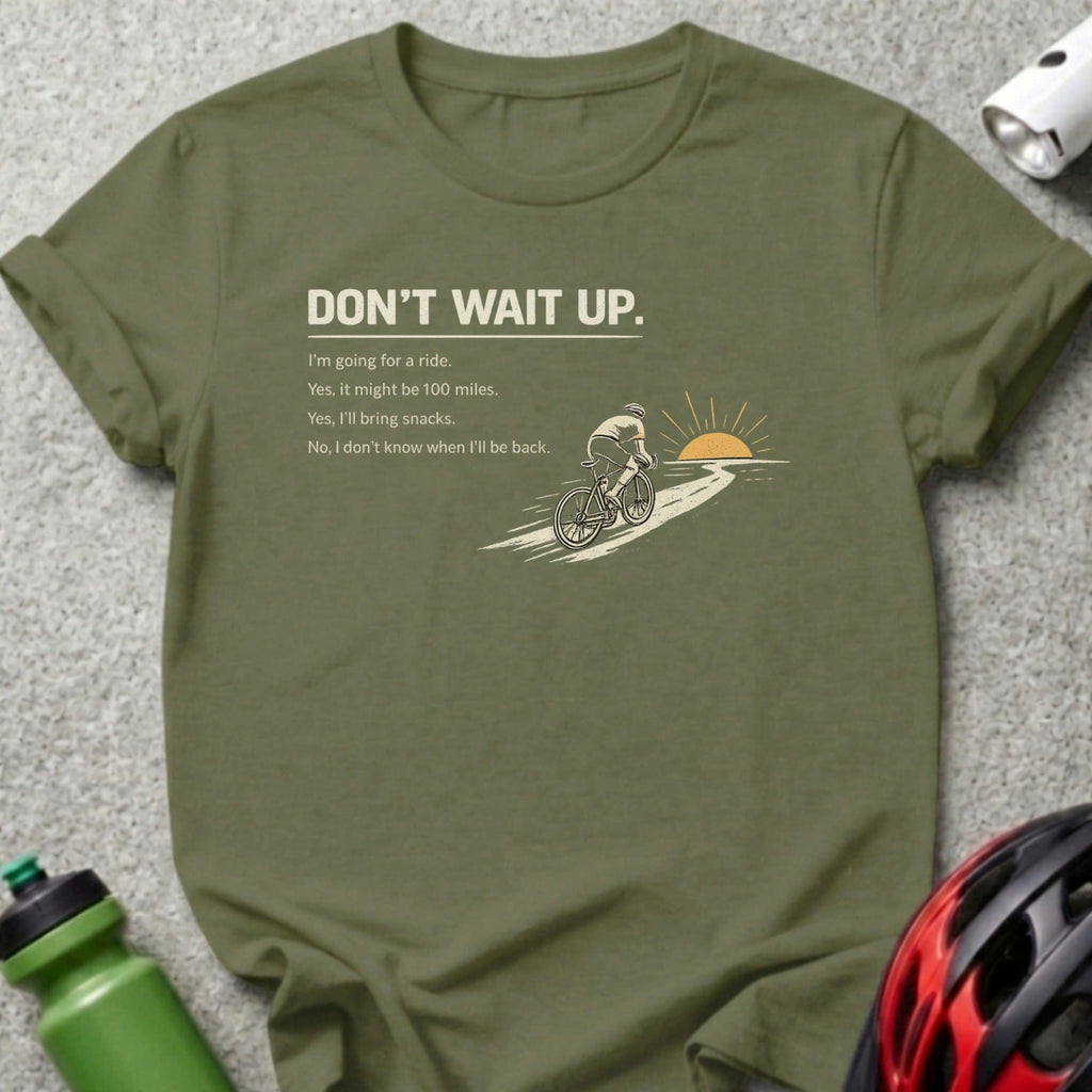 Don't Wait Up 100 Miles Bicycle Ride Sun Graphic product type