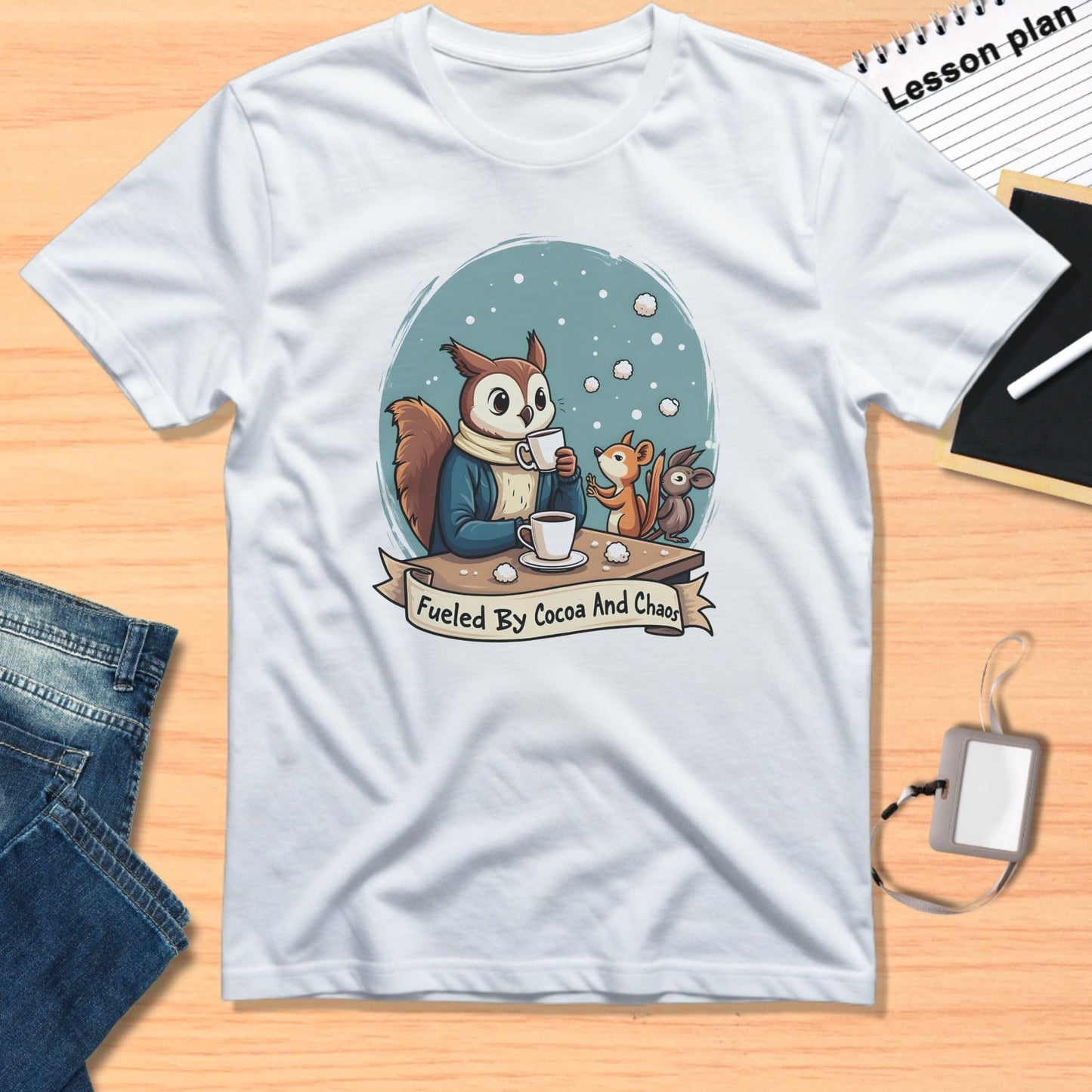 Fueled By Cocoa And Chaos Graphic T-shirt