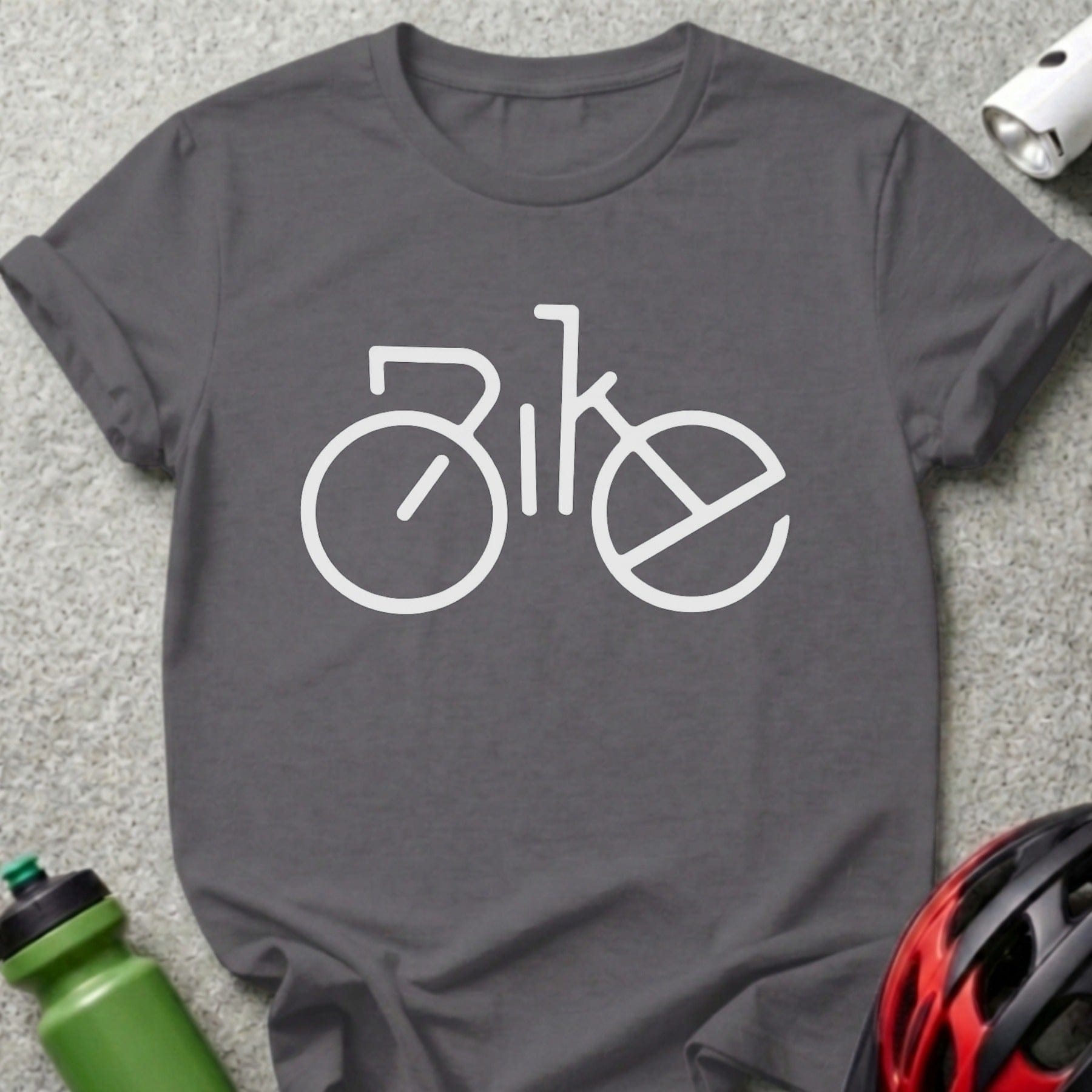 Unique Bike Design Charcoal Gray Unisex T-Shirt