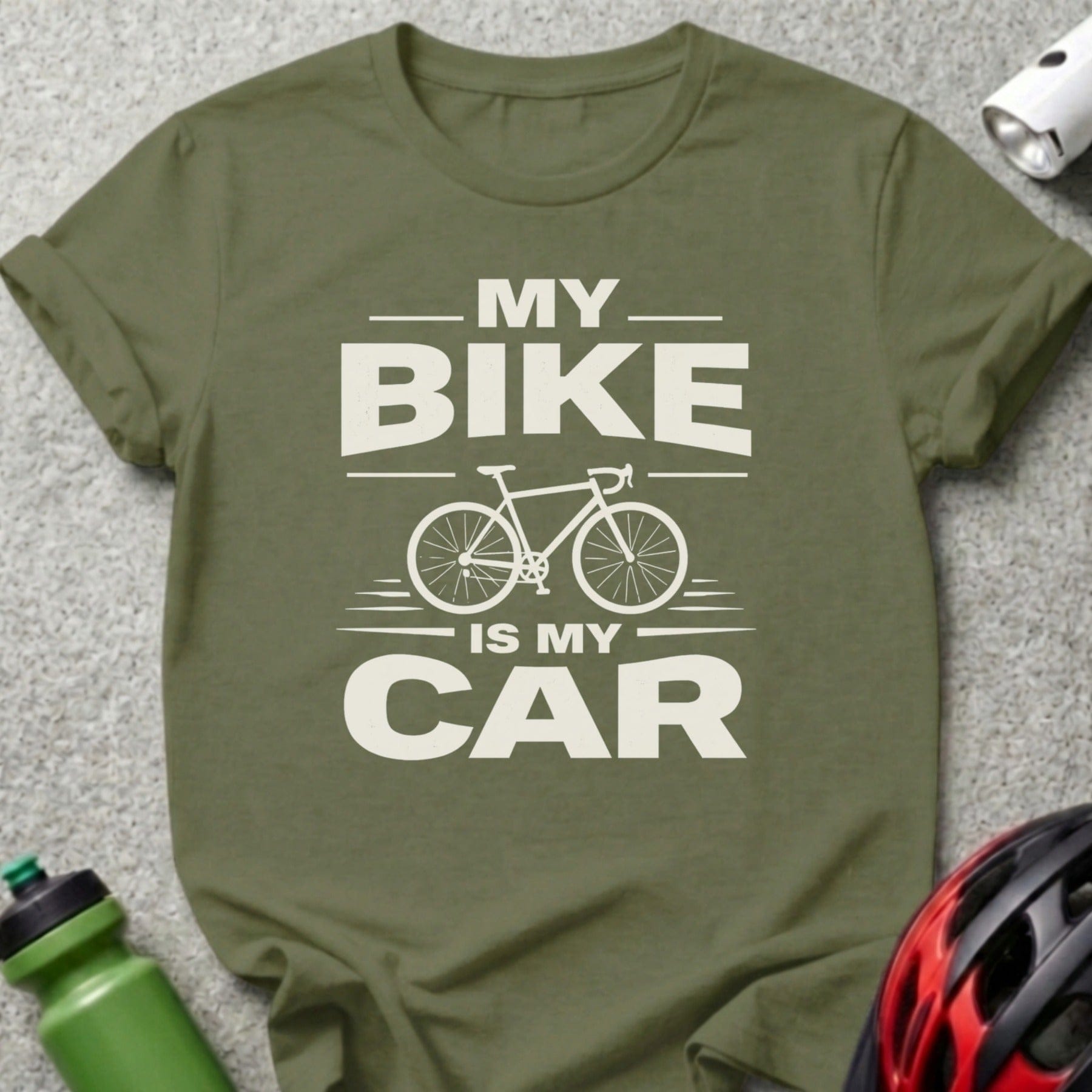 My Bike is My Car Funny Biking Quote T-Shirt