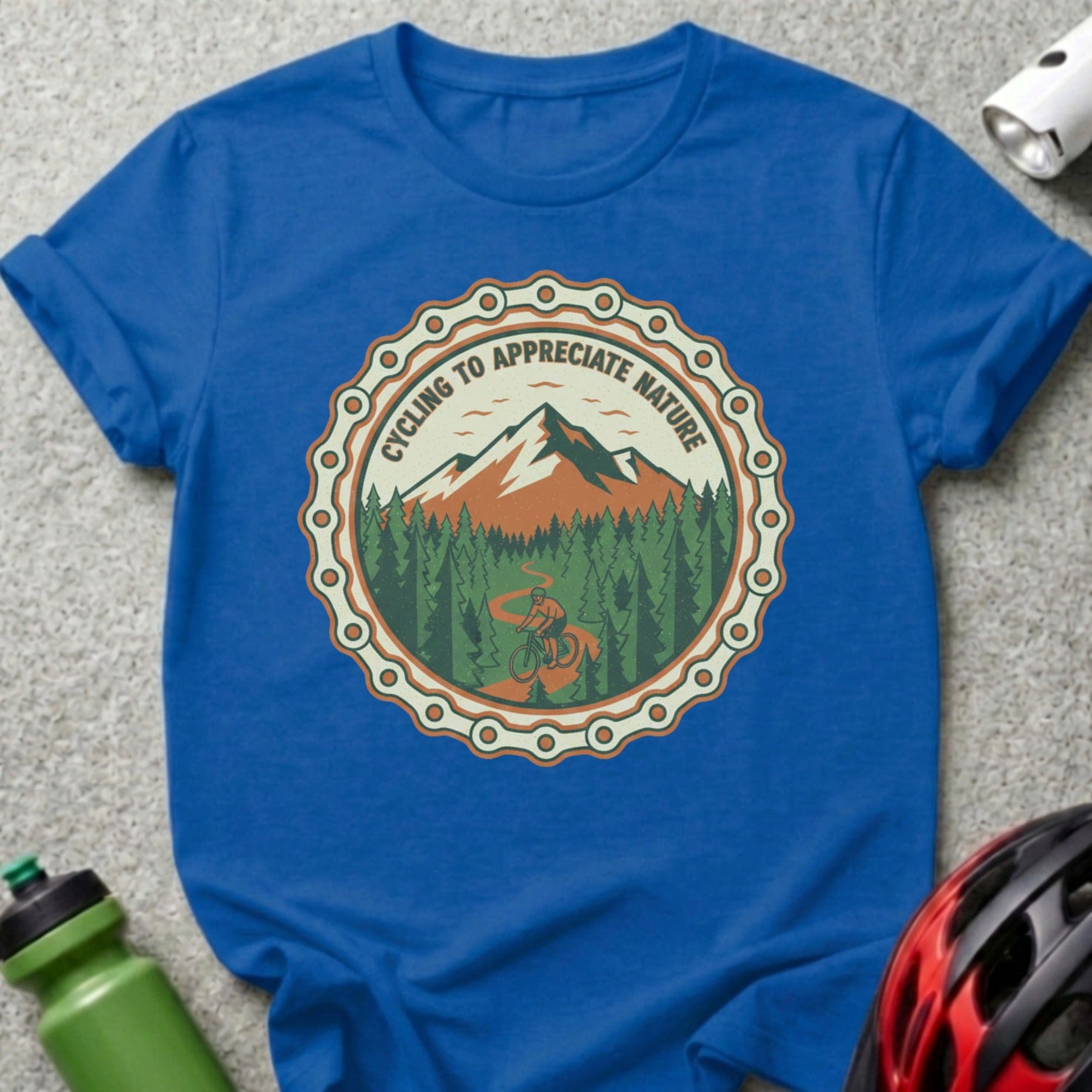 Cycling to Appreciate Nature Graphic T-Shirt