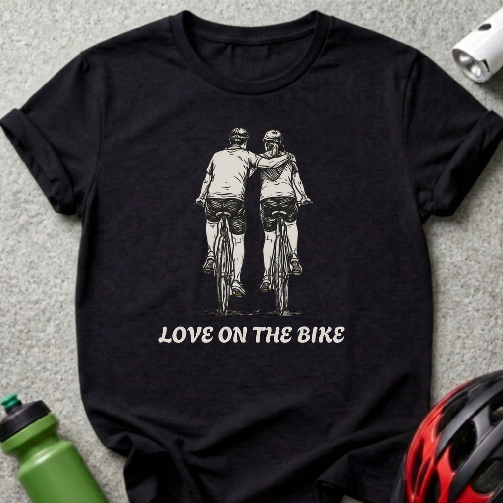 Love On The Bike Graphic T-Shirt Casual Top