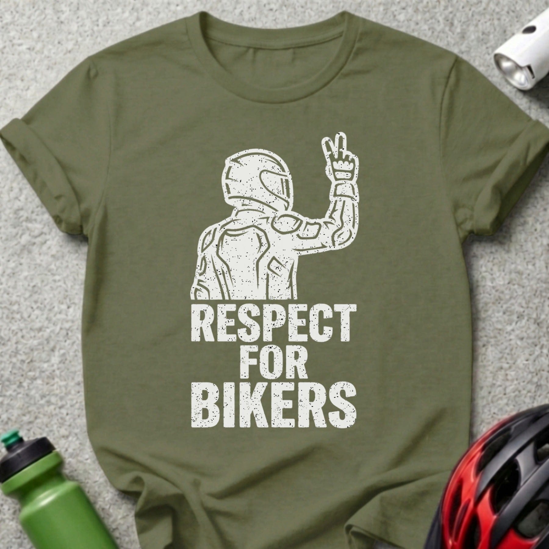 Respect For Bikers Graphic Tee for Bike Enthusiasts