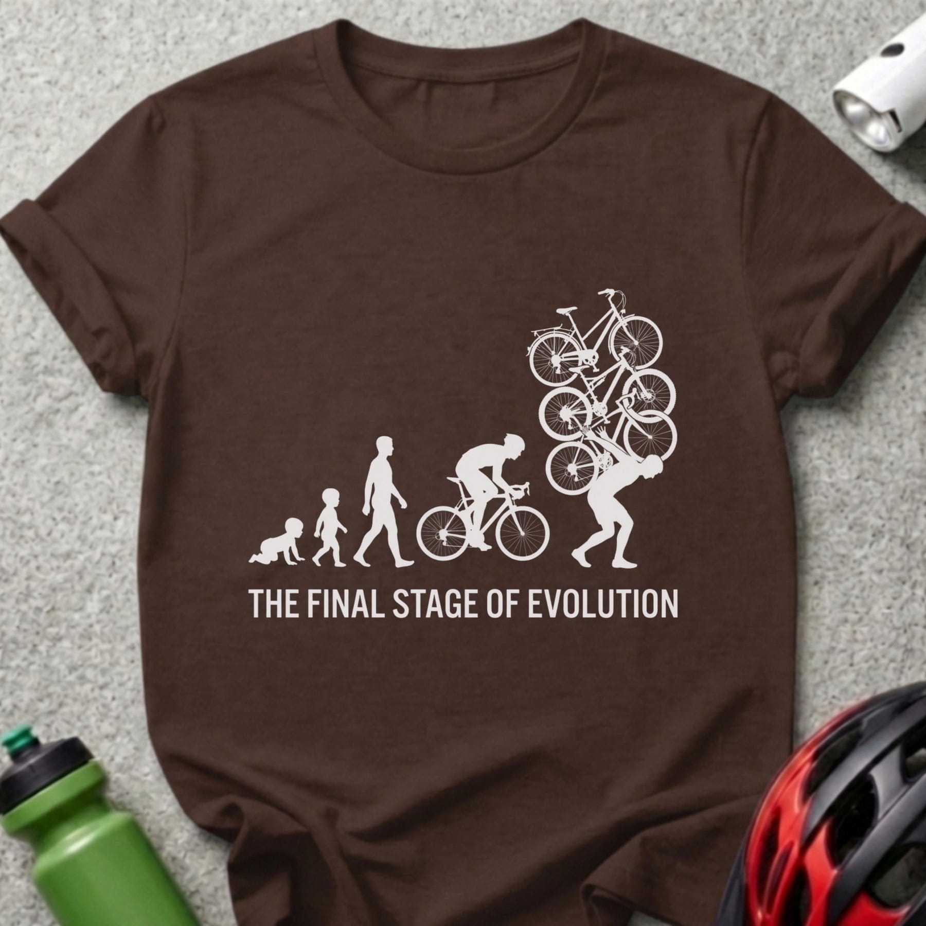 The Final Stage of Evolution Funny Cyclist T-Shirt