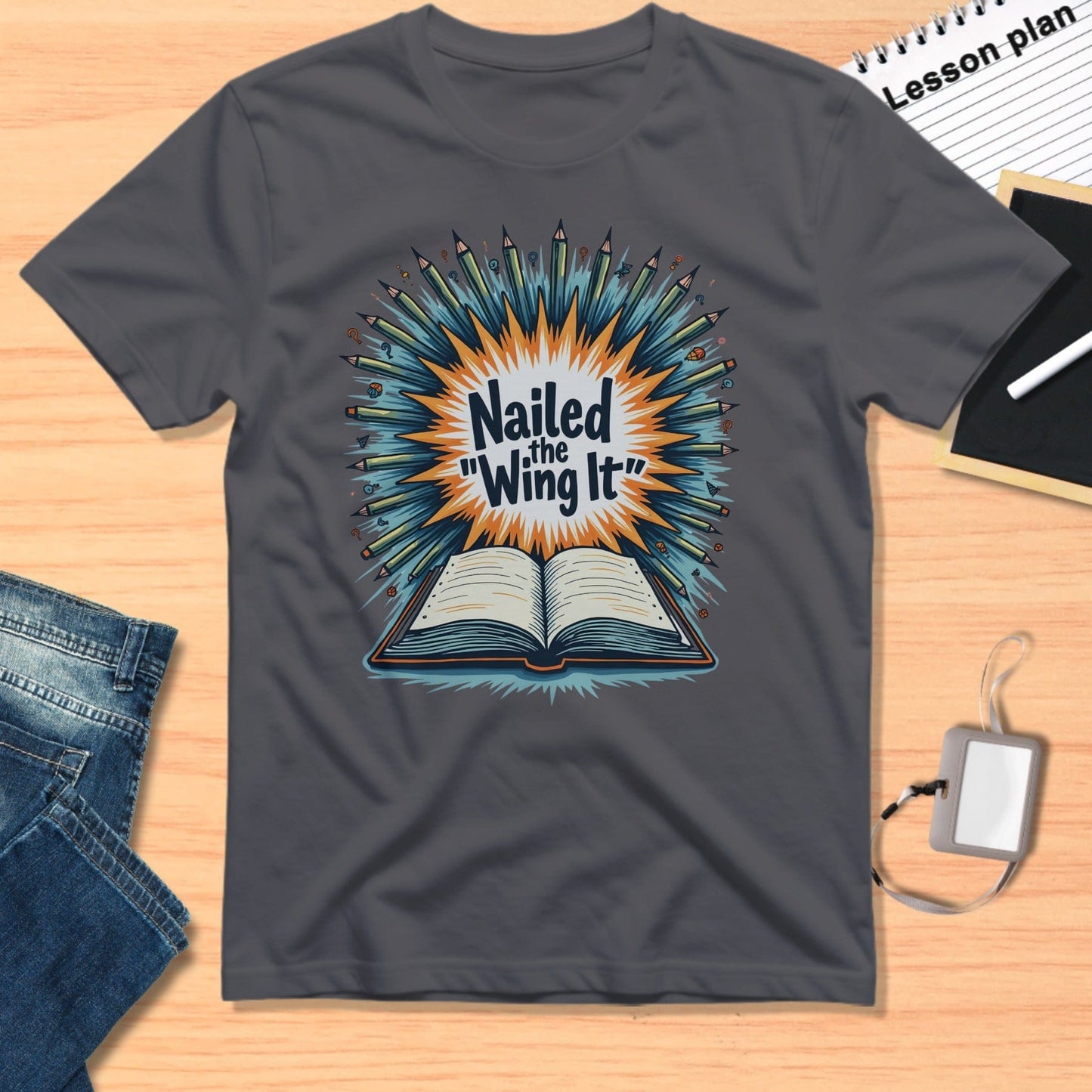Nailed the Wing It Graphic Illustrated T-Shirt