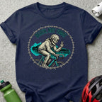 Death, Not Today Skeleton Cyclist Graphic T-shirt