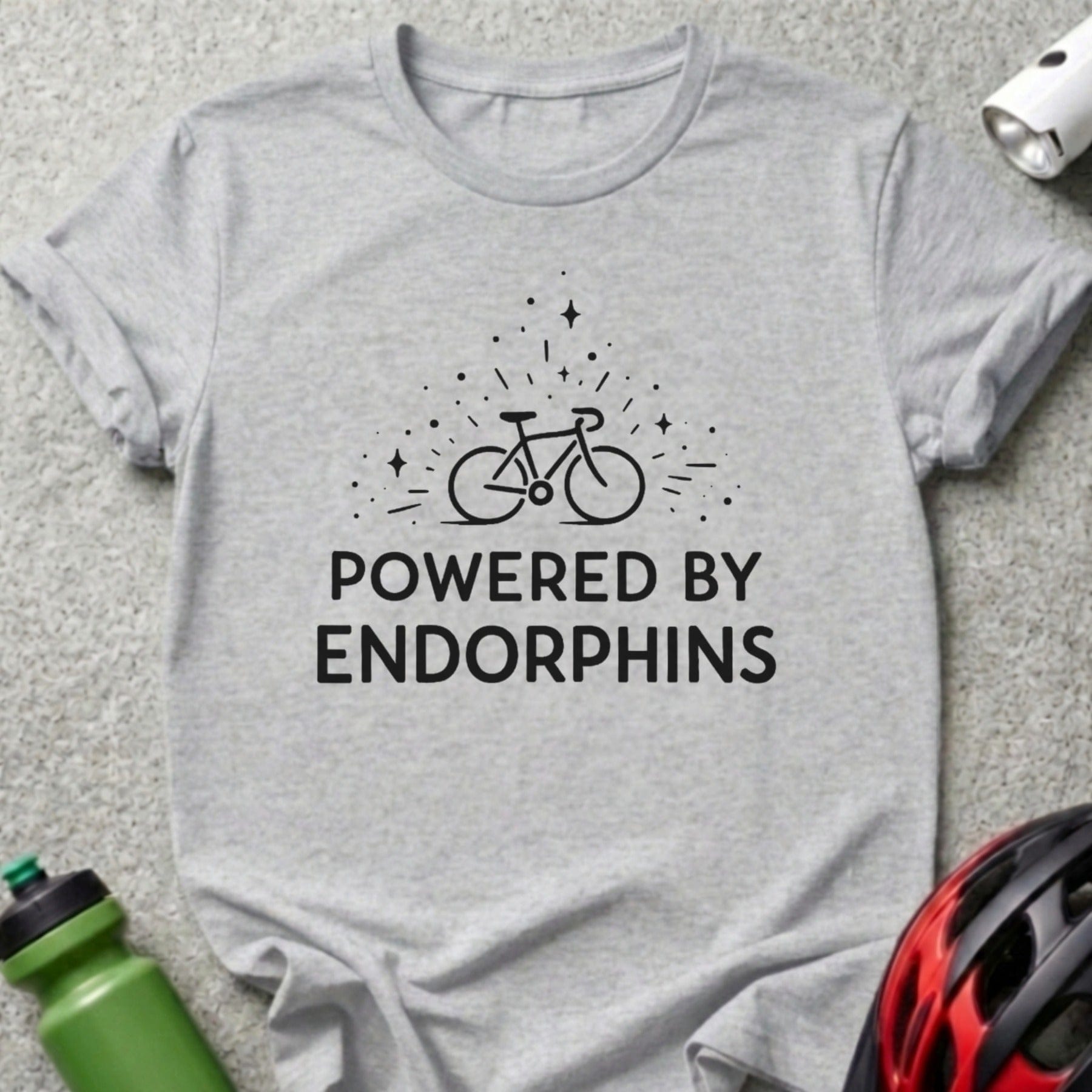 Powered By Endorphins Bicycle T-Shirt