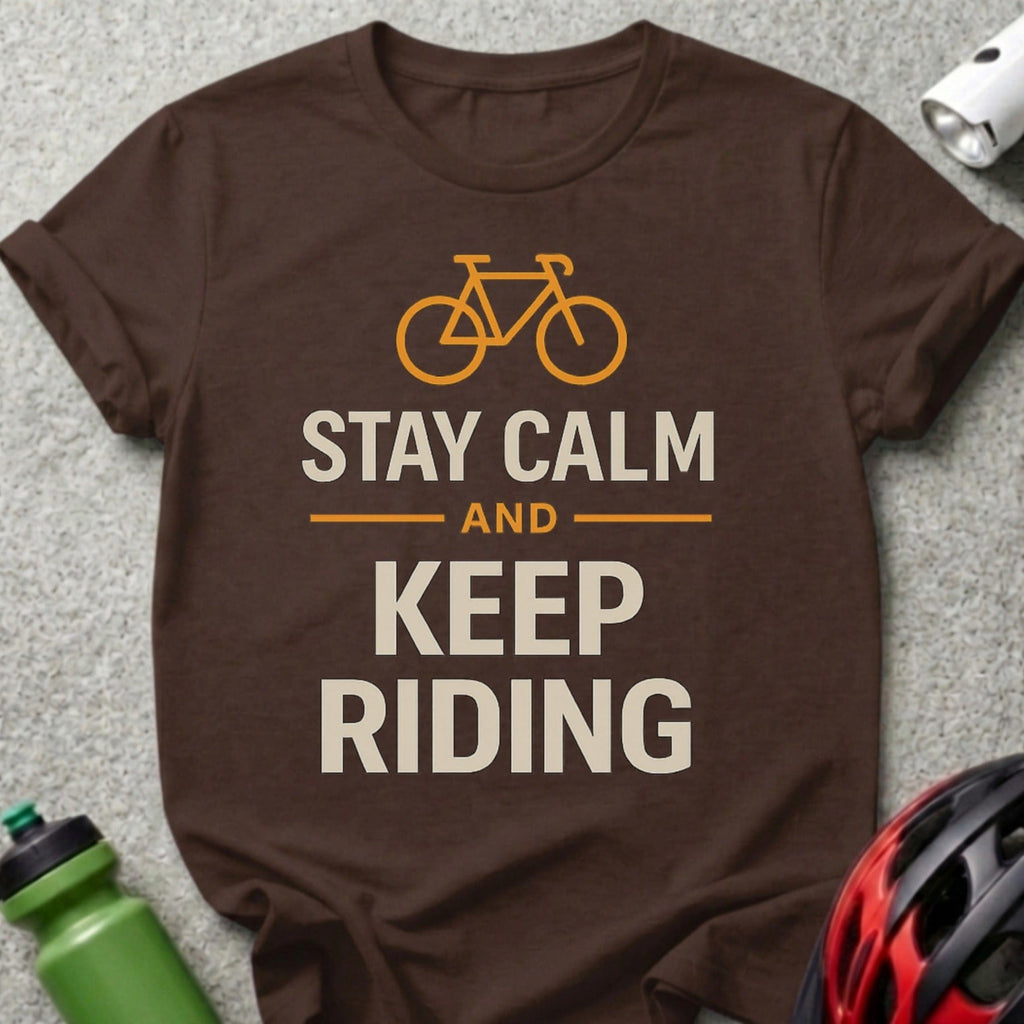 Stay Calm and Keep Riding Motivational T-Shirt