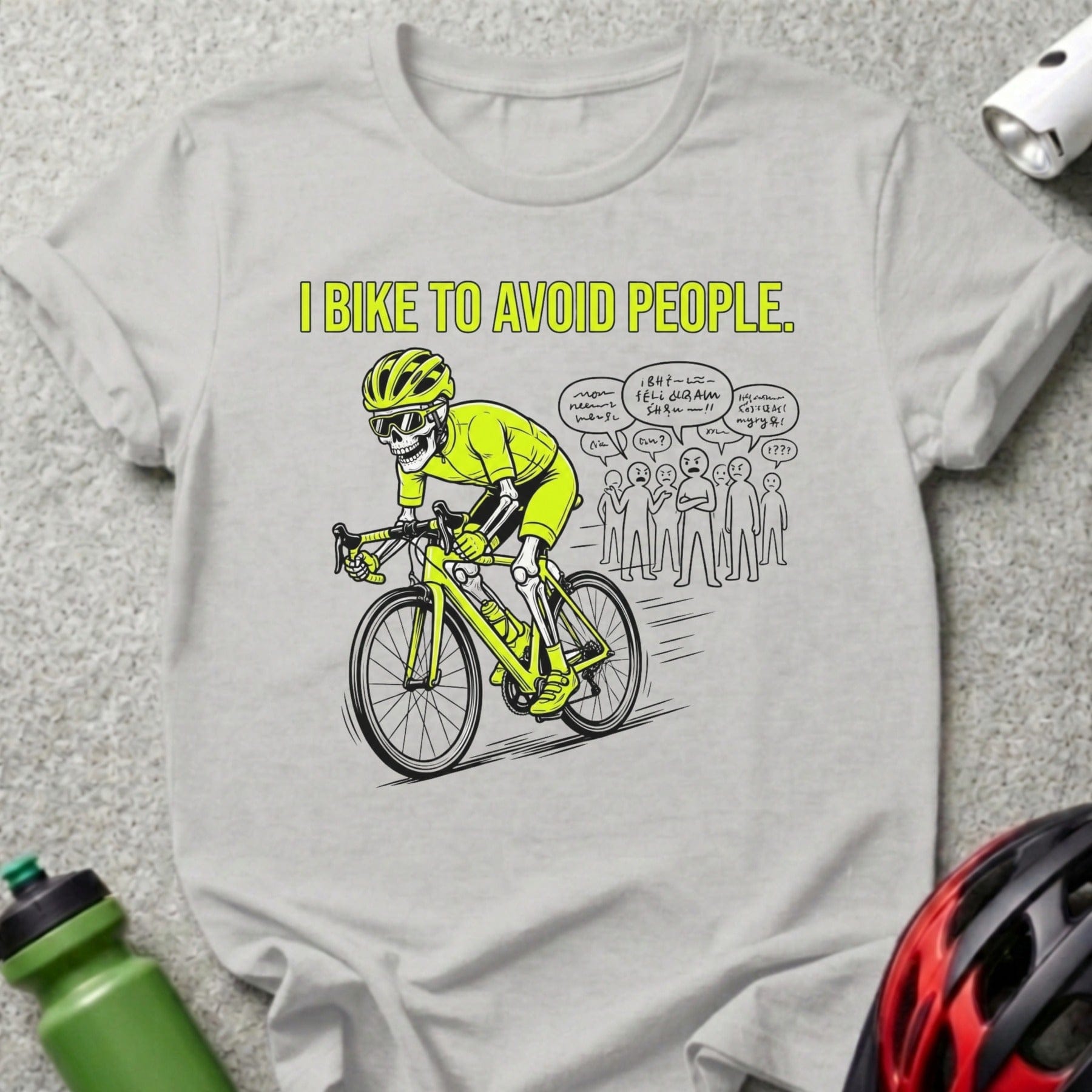 I Bike to Avoid People Funny Cycling T-shirt