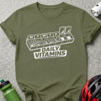 Daily Vitamins T-Shirt Funny Fitness Motivation Tee
