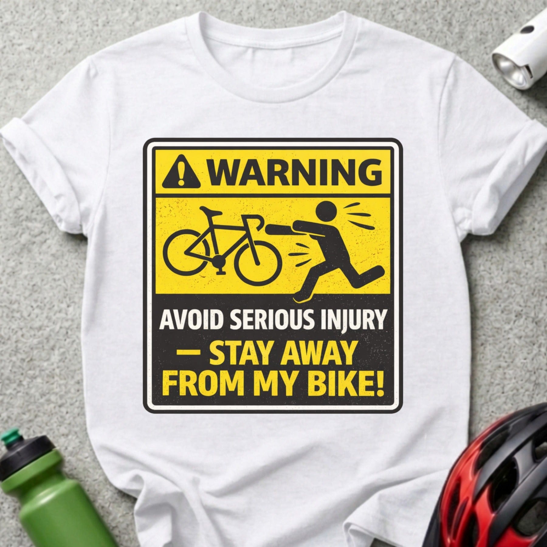 WARNING Stay Away From My Bike Injury Prevention Shirt