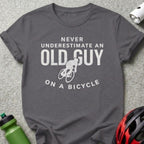 Never Underestimate An Old Guy On A Bicycle T-Shirt