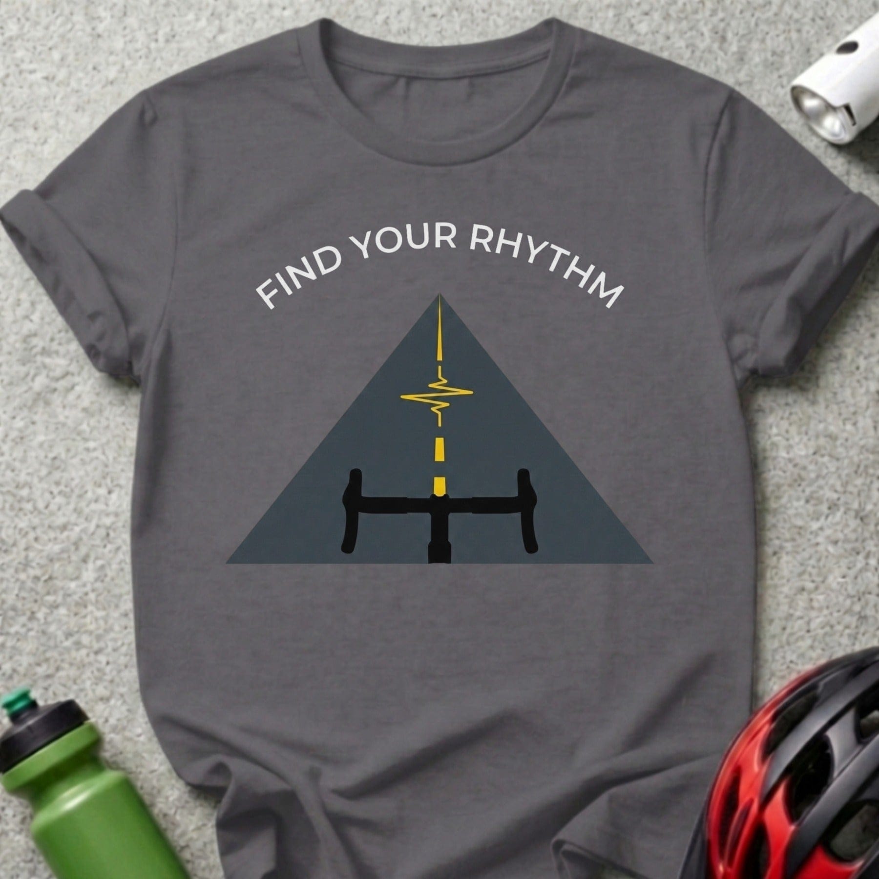 Find Your Rhythm Bicycle Design T-Shirt