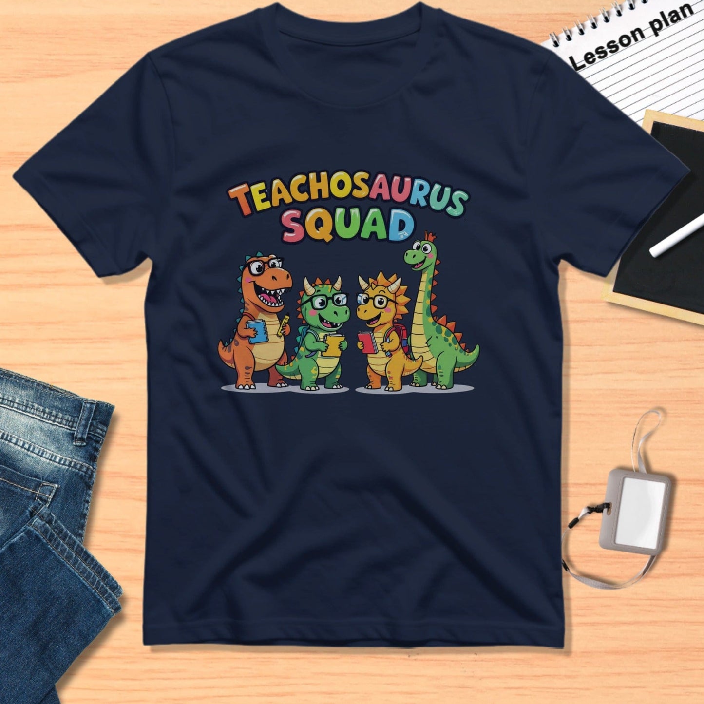 Teachosaurus Squad Dino Graphic T-shirt