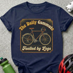 The Daily Commute Fuelled by Legs bicycle t-shirt