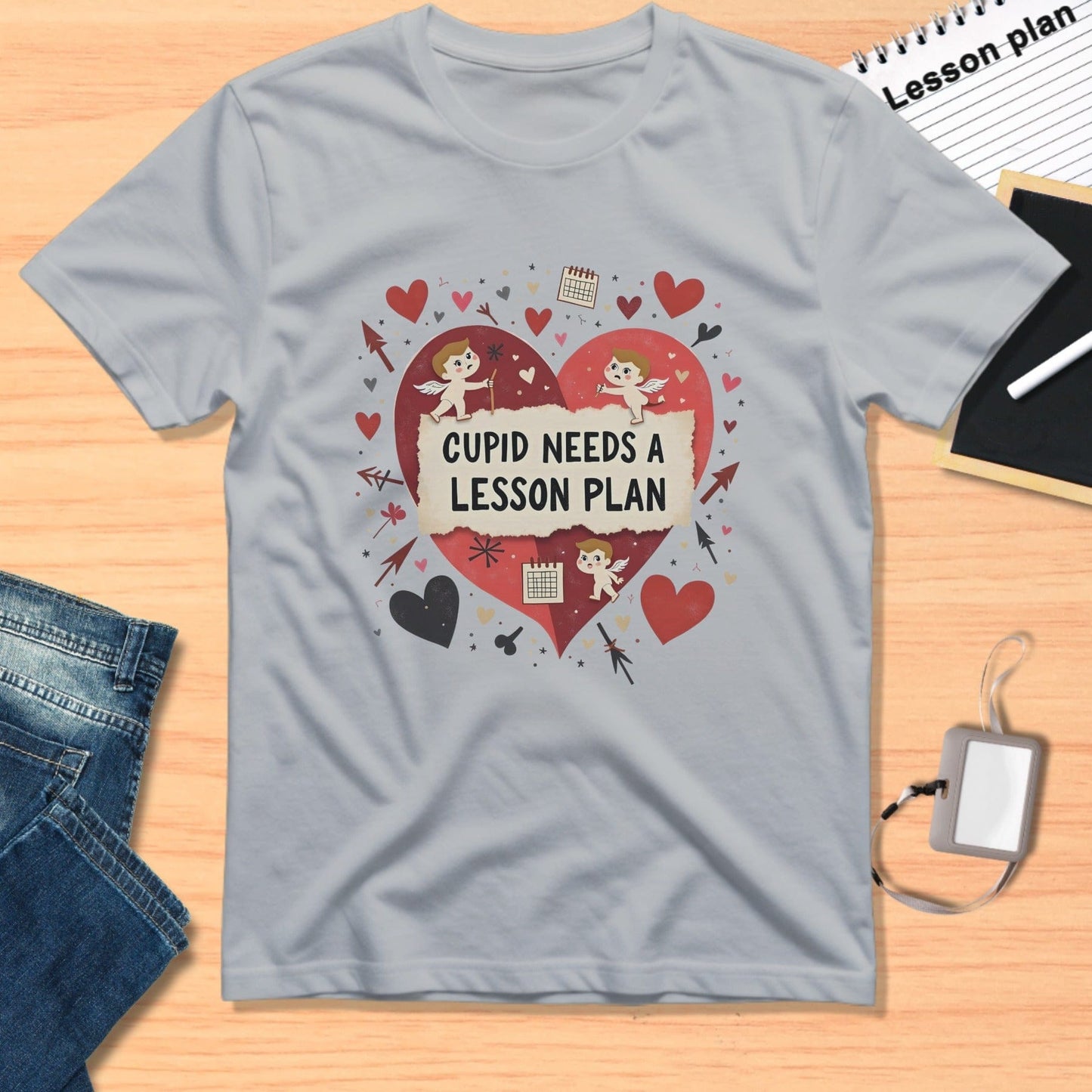 Cupid Needs a Lesson Plan Graphic Tee