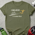 I Believe I Can Fly Bicycle Rider T-Shirt