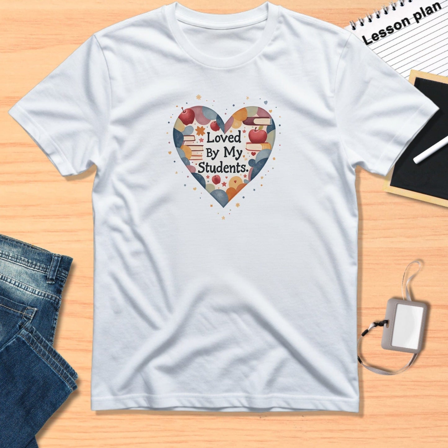 Loved By My Students Heart Graphic Shirt