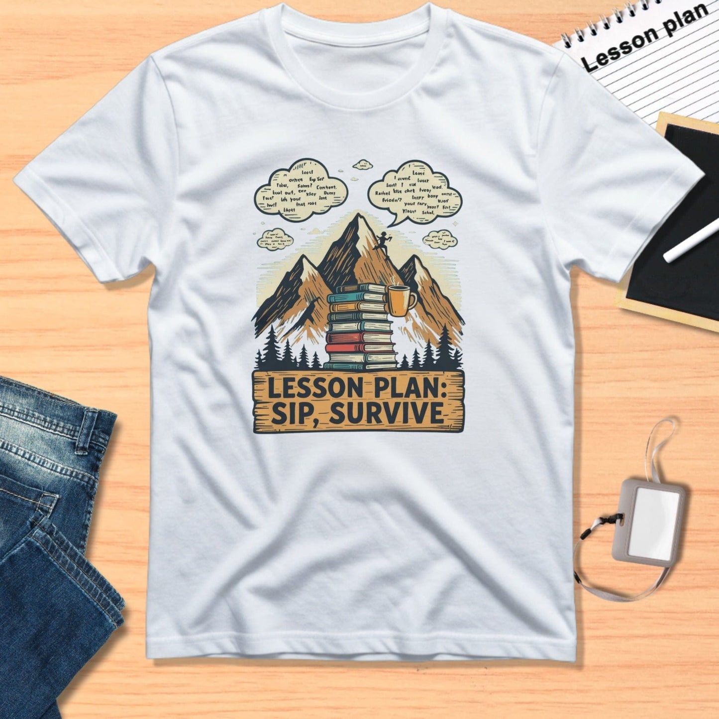Lesson Plan Sip Survive Graphic T-Shirt