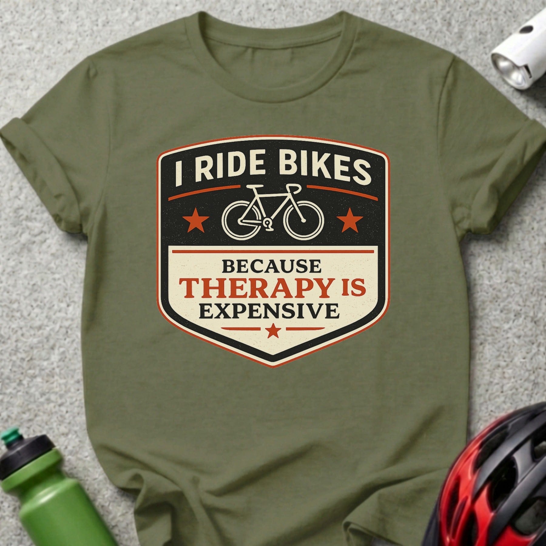 I Ride Bikes Because Therapy Is Expensive tshirt