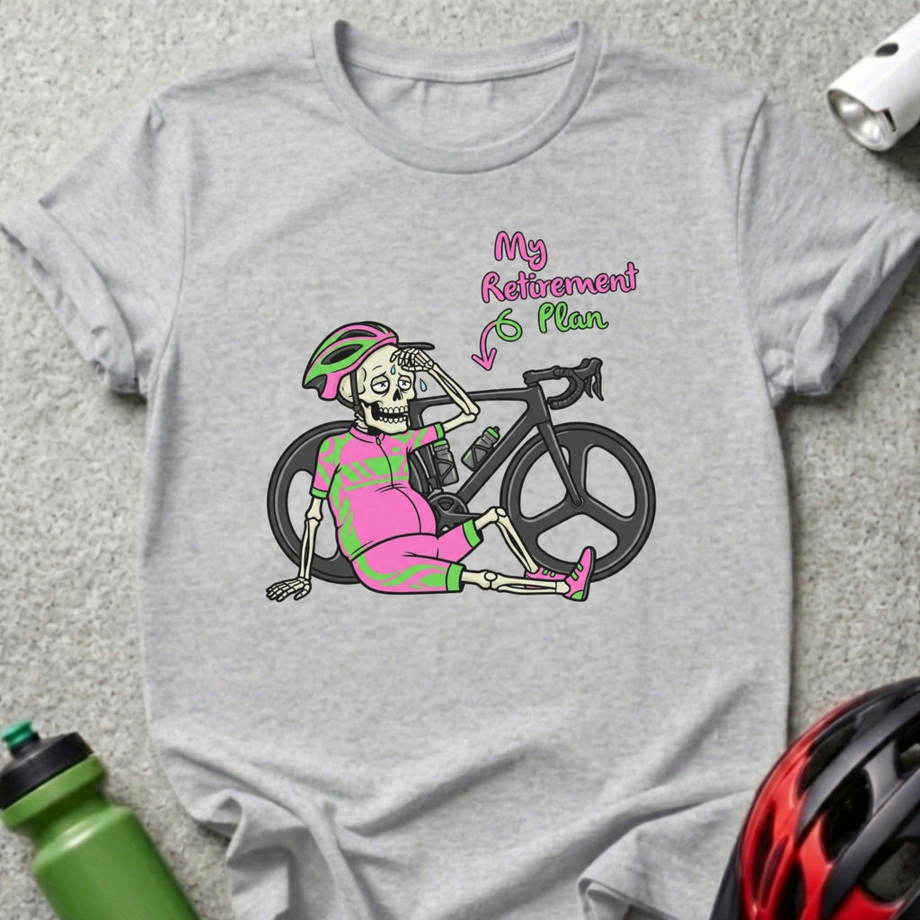 My Retirement Plan Skeleton Cyclist T-Shirt