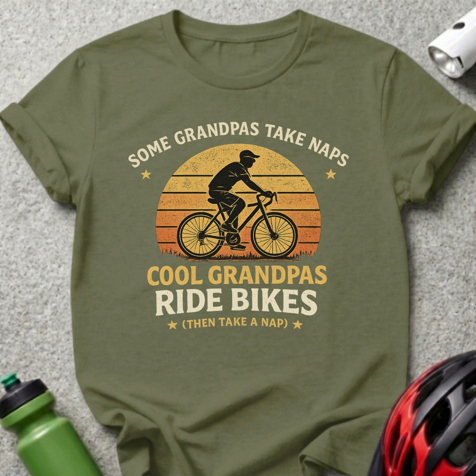 Some Grandpas Take Naps Cool Grandpas Ride Bikes Shirt