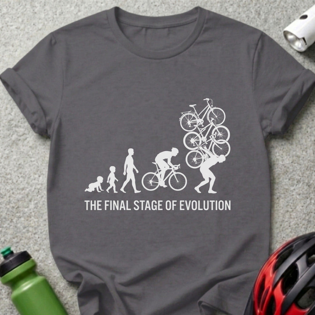 The Final Stage Of Evolution Biking Graphic Tee Shirt