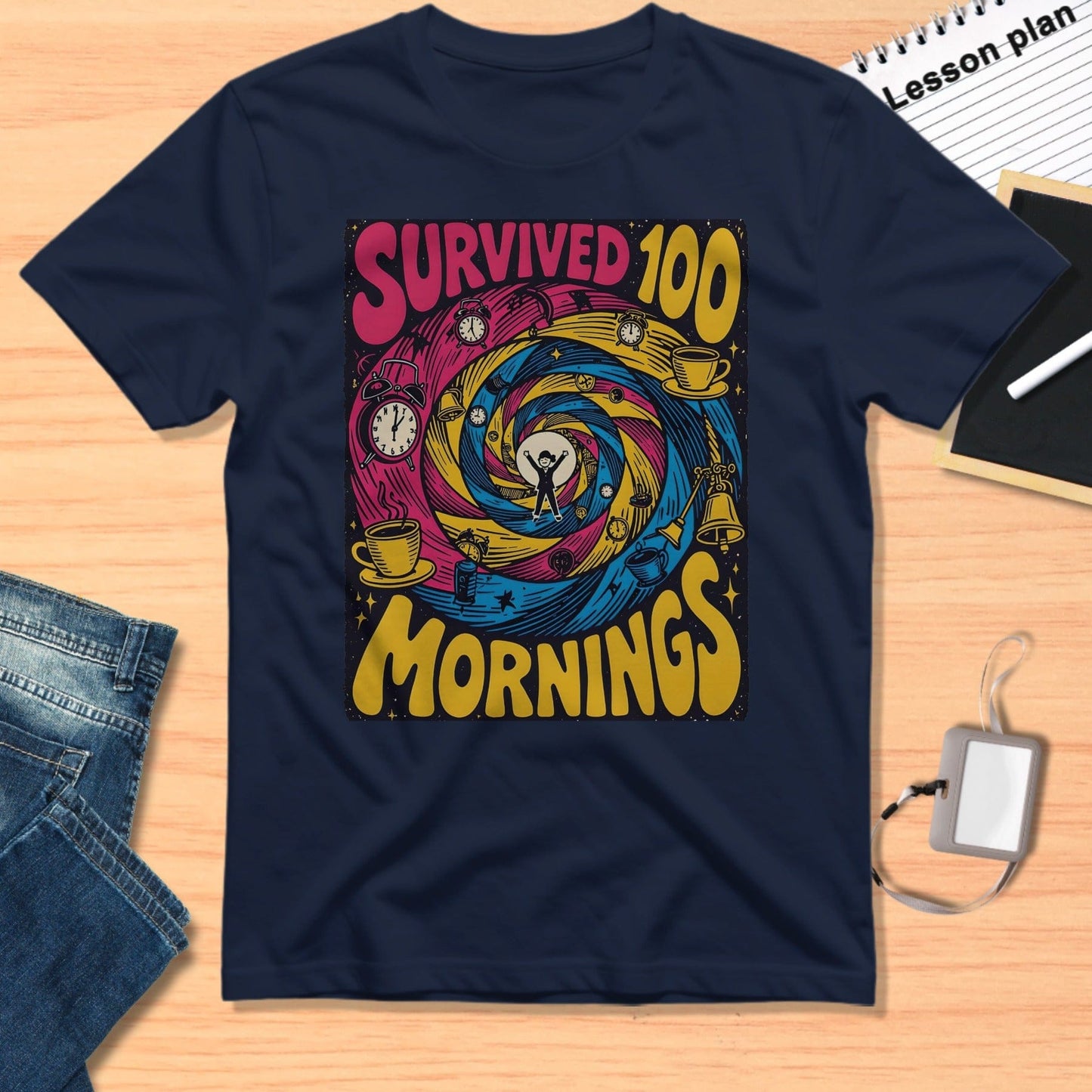 Survived 100 Mornings with Illustrated Design Product