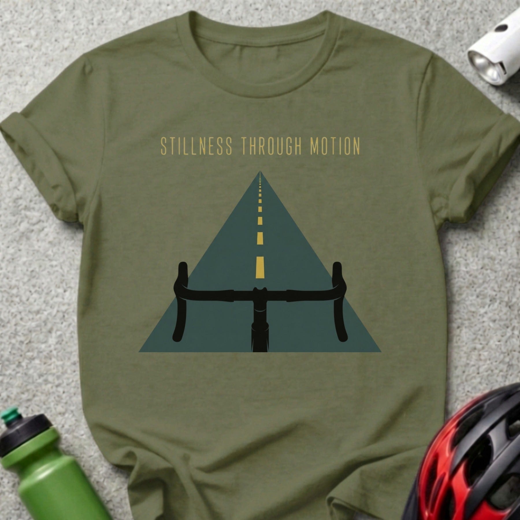 Stillness Through Motion Road Bicycle Handlebar T-shirt
