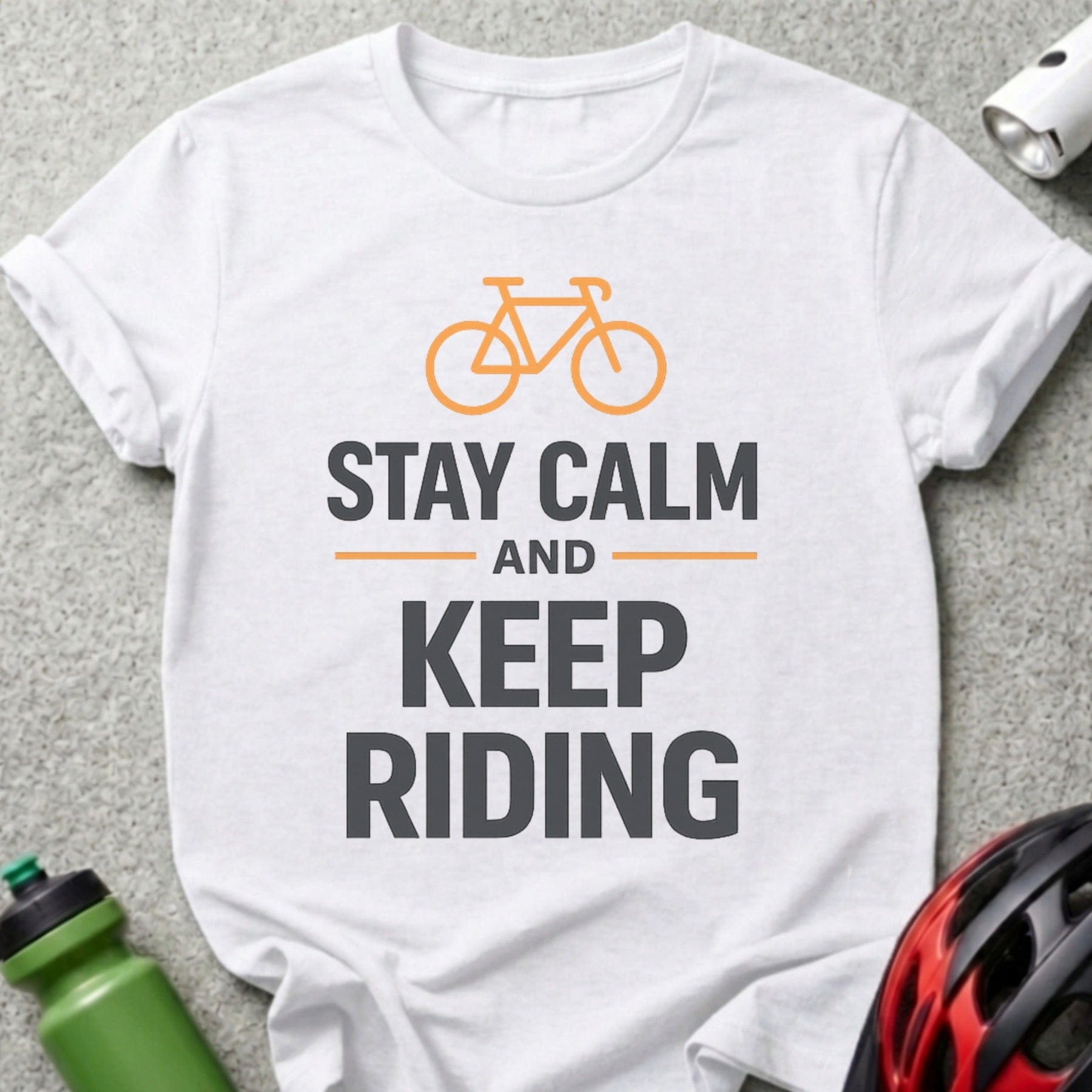 Stay Calm and Keep Riding Inspirational T-Shirt