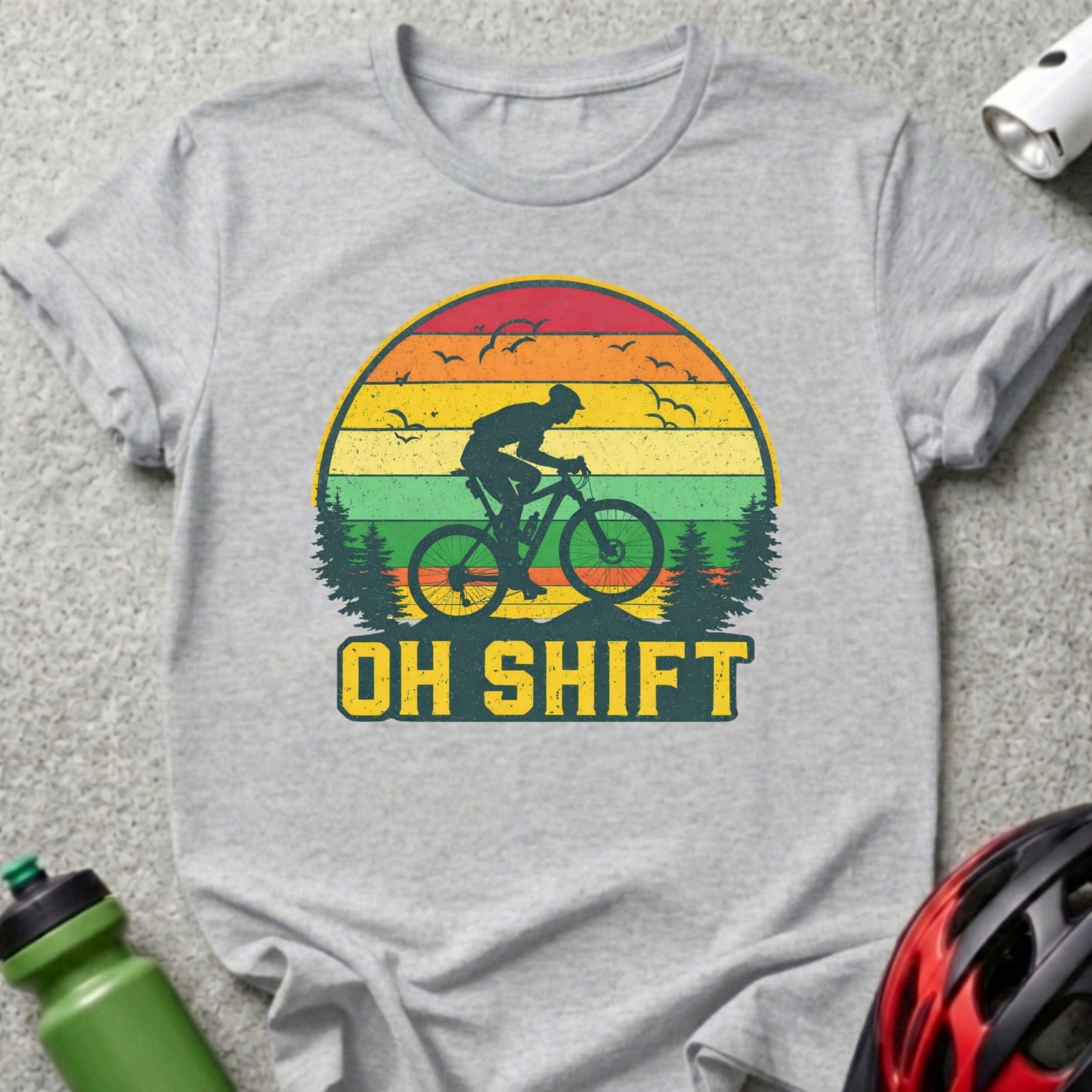 Oh Shift Retro Cycling Graphic Tee Product