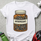 Antidepressants Bicycle Jar Design T-Shirt